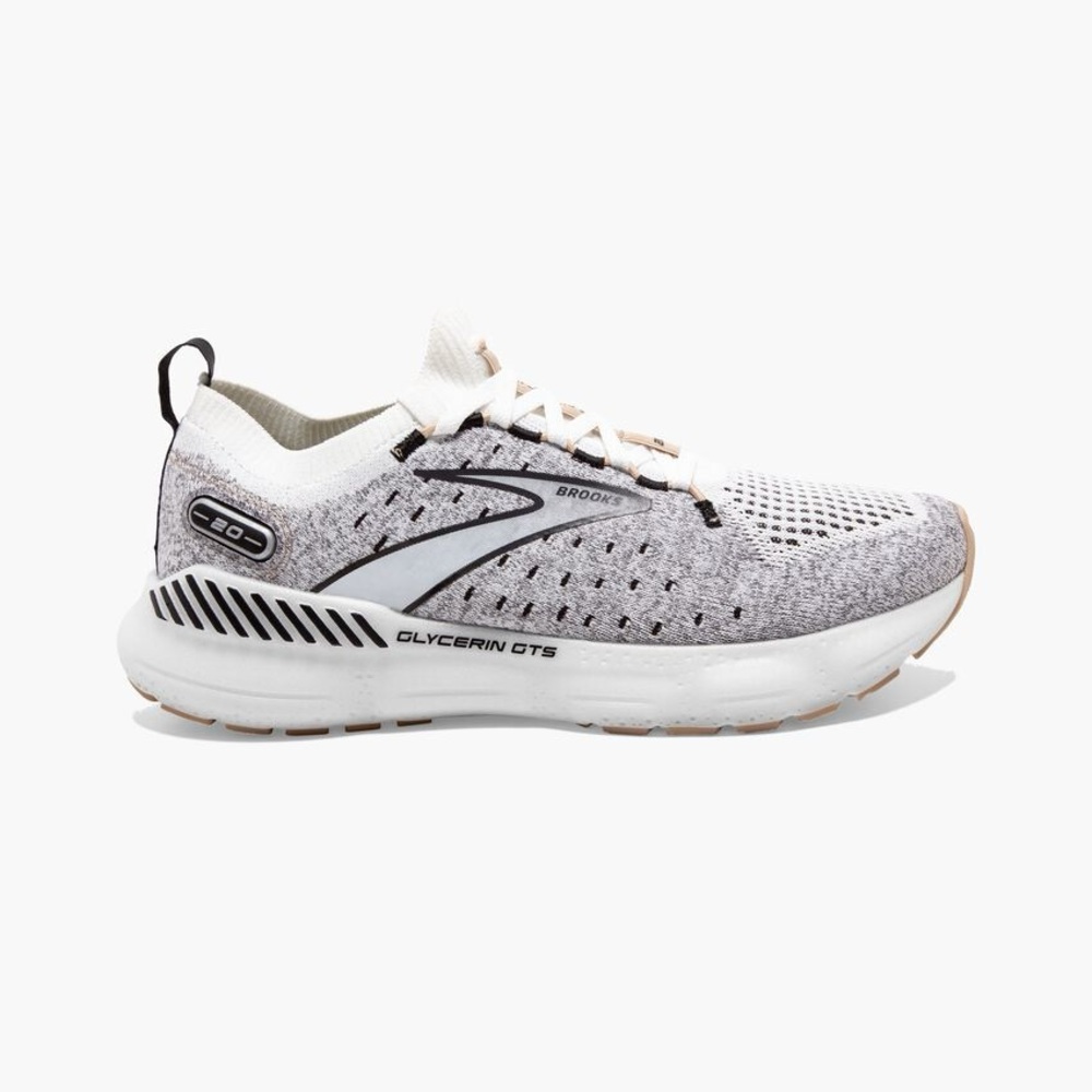 Brooks Gray and White Running Shoes